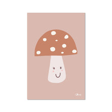 Load image into Gallery viewer, Happy Toadstool - Muted Colours Fine Art Print.
