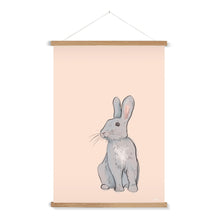 Load image into Gallery viewer, Hey Bunny Fine Art Print with Hanger
