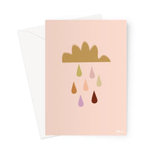 Load image into Gallery viewer, Rain Drops in Pink Greeting Card
