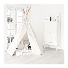 Load image into Gallery viewer, The BIG Moozle Teepee in Ecru unbleached cotton canvas.
