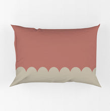Load image into Gallery viewer, Scallop Pillowcase Geranium Pink

