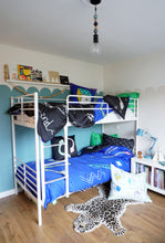Load image into Gallery viewer, 5 Piece Duvet Set - Organic Cotton Bedding Snakes n&#39;Ladders Design
