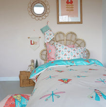 Load image into Gallery viewer, 5 Piece Duvet Set - Organic Cotton Bedding Folk Art Design
