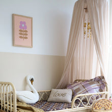 Load image into Gallery viewer, Disco Mobile - vegan leather gold disc hanging
