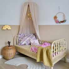 Load image into Gallery viewer, Disco Mobile - vegan leather gold disc hanging

