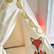 Load image into Gallery viewer, Scollop Bunting - Gold Vegan Leather - SOLD OUT!
