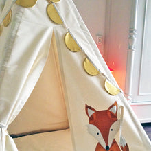 Load image into Gallery viewer, Scollop Bunting - Gold Vegan Leather - LAST FEW IN STOCK!
