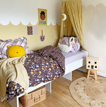 Load image into Gallery viewer, 3 Piece Organic Cotton Duvet bedding Set - NIGHT GARDEN
