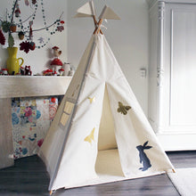 Load image into Gallery viewer, Teepee | Bunny and Butterflies
