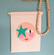 Load image into Gallery viewer, Felt Face Banner - Star Child.
