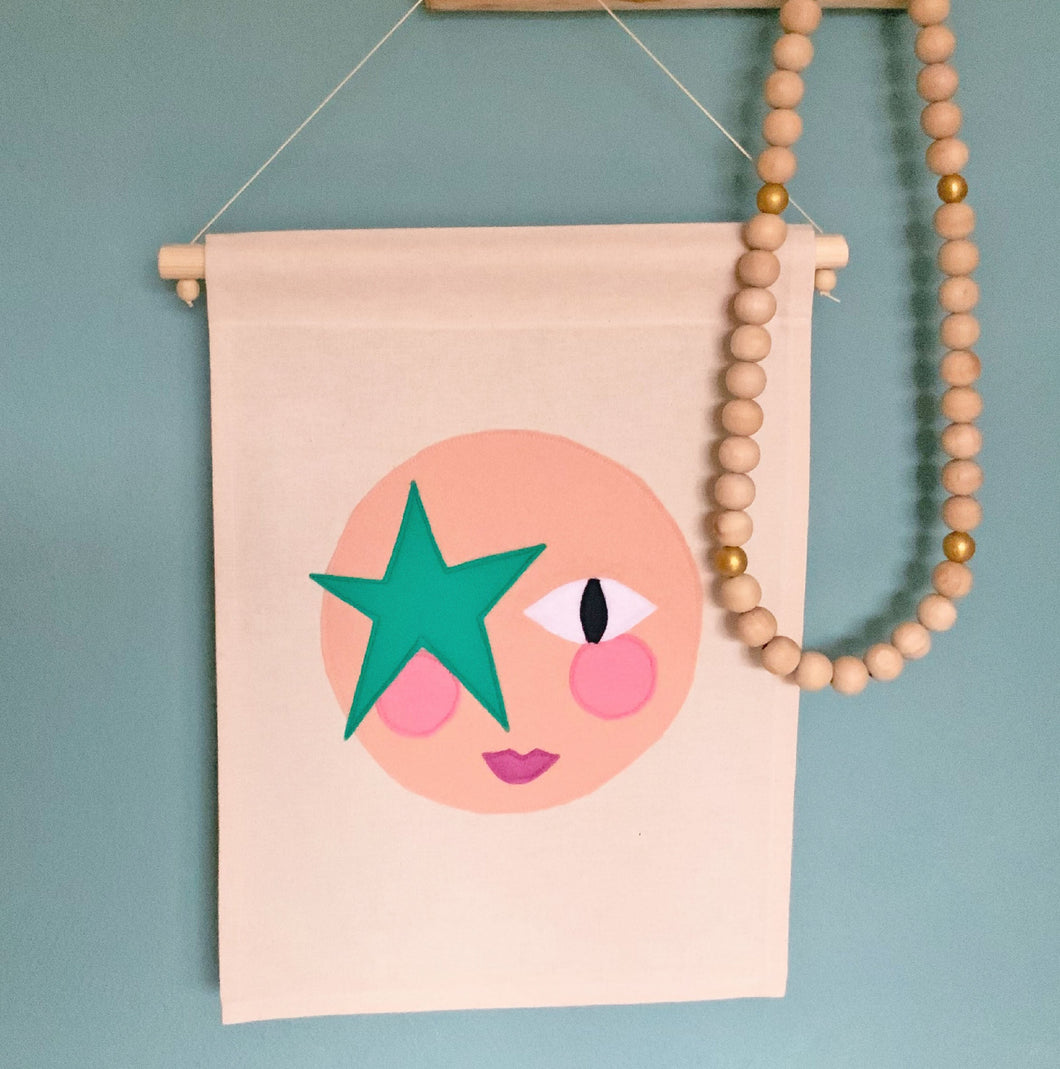 Felt Face Banner - Star Child.