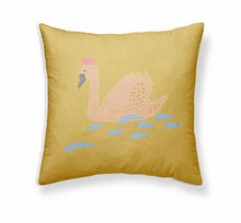 Load image into Gallery viewer, Cushion - Swans+Rainbows - Version 1
