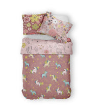 Load image into Gallery viewer, Moozle bedding set Unicorn Doodle organic cotton childrens duvet set

