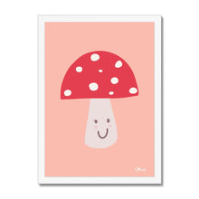 Load image into Gallery viewer, Happy Toadstool - Bright Framed Print
