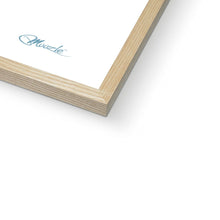 Load image into Gallery viewer, Love+Peace Soft Blue Framed Print.
