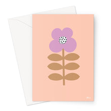 Load image into Gallery viewer, Flower Stem Lilac Greeting Card
