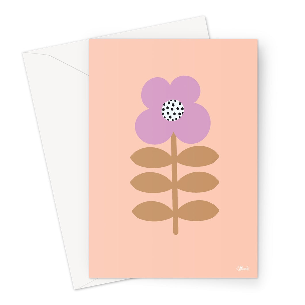 Flower Stem Lilac Greeting Card