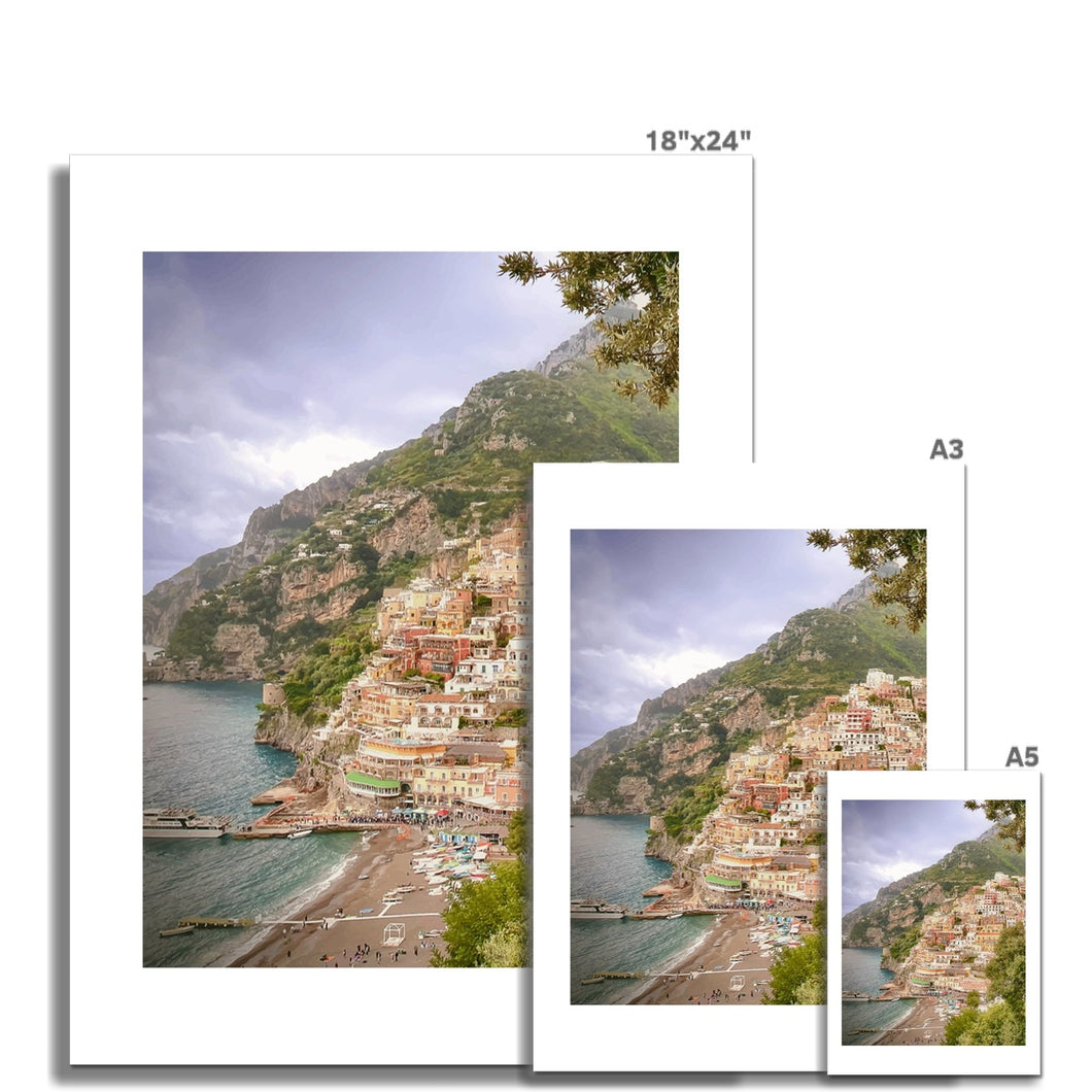 Positano Town Photo Art Print