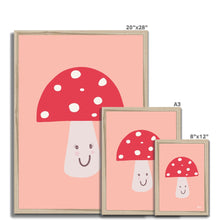 Load image into Gallery viewer, Happy Toadstool - Bright Framed Print
