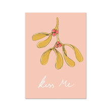 Load image into Gallery viewer, Kiss Me - Pink Fine Art Print
