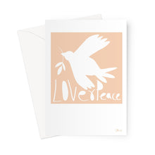 Load image into Gallery viewer, Love+Peace Blush Pink Greeting Card
