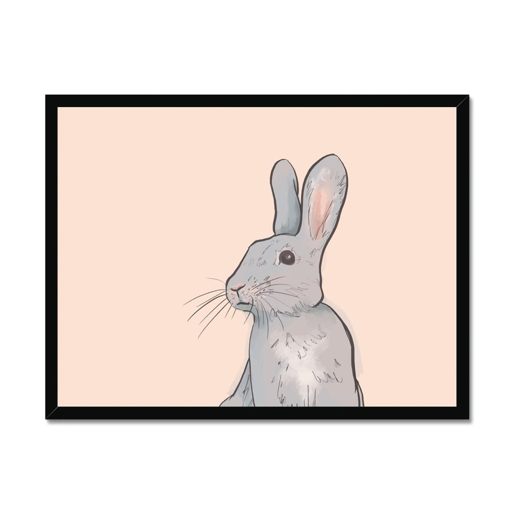 Hey Bunny Framed Print