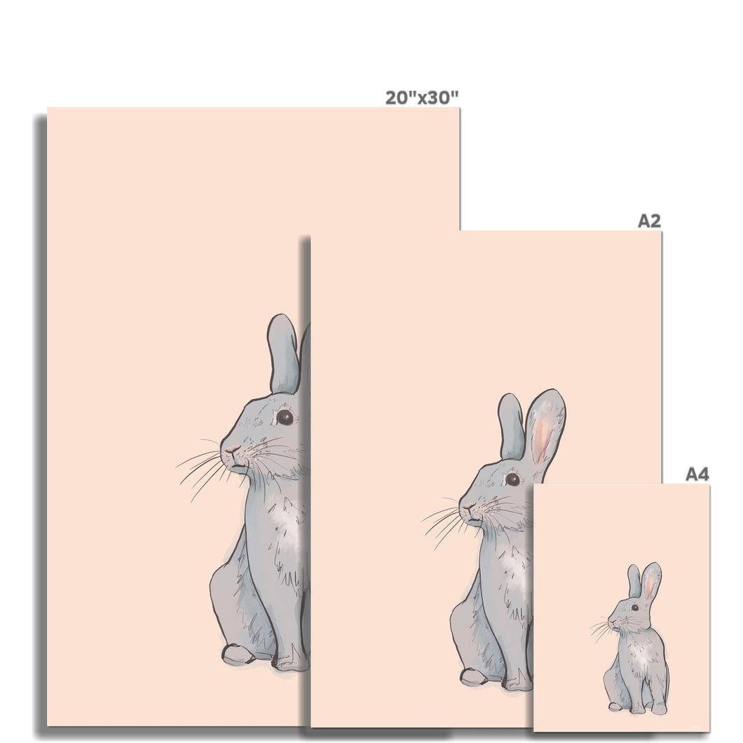Hey Bunny Fine Art Print