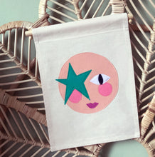 Load image into Gallery viewer, Felt Face Banner - Star Child.
