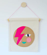Load image into Gallery viewer, Felt Face Banner - Star Child.
