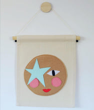Load image into Gallery viewer, Felt Face Banner - Star Child.
