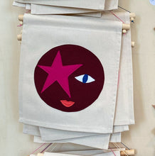 Load image into Gallery viewer, Felt Face Banner - Star Child.
