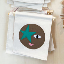 Load image into Gallery viewer, Felt Face Banner - Star Child.
