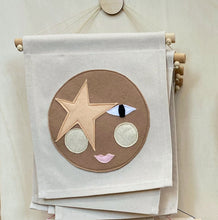 Load image into Gallery viewer, Felt Face Banner - Star Child.
