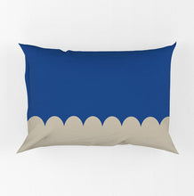 Load image into Gallery viewer, Scallop Pillowcase Cobalt Blue
