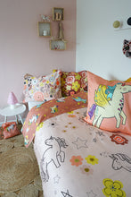 Load image into Gallery viewer, Moozle bedding set Unicorn Doodle organic cotton childrens duvet set
